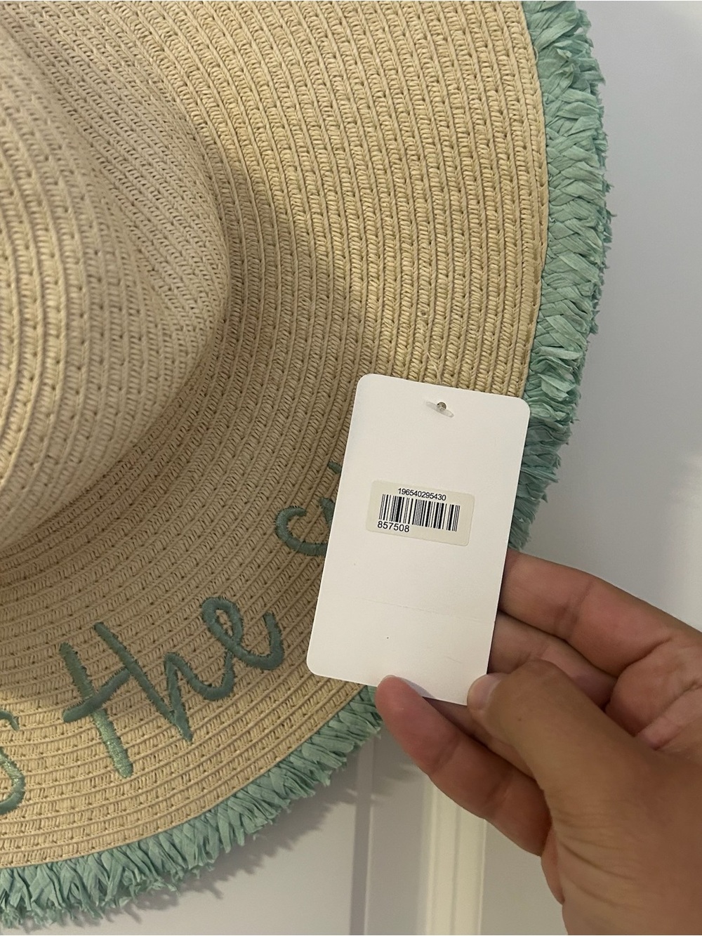 Bon Voyage Here Comes The Sun Women’s Embroidered Wide Brim Beach Hat NWT - Picture 4 of 7